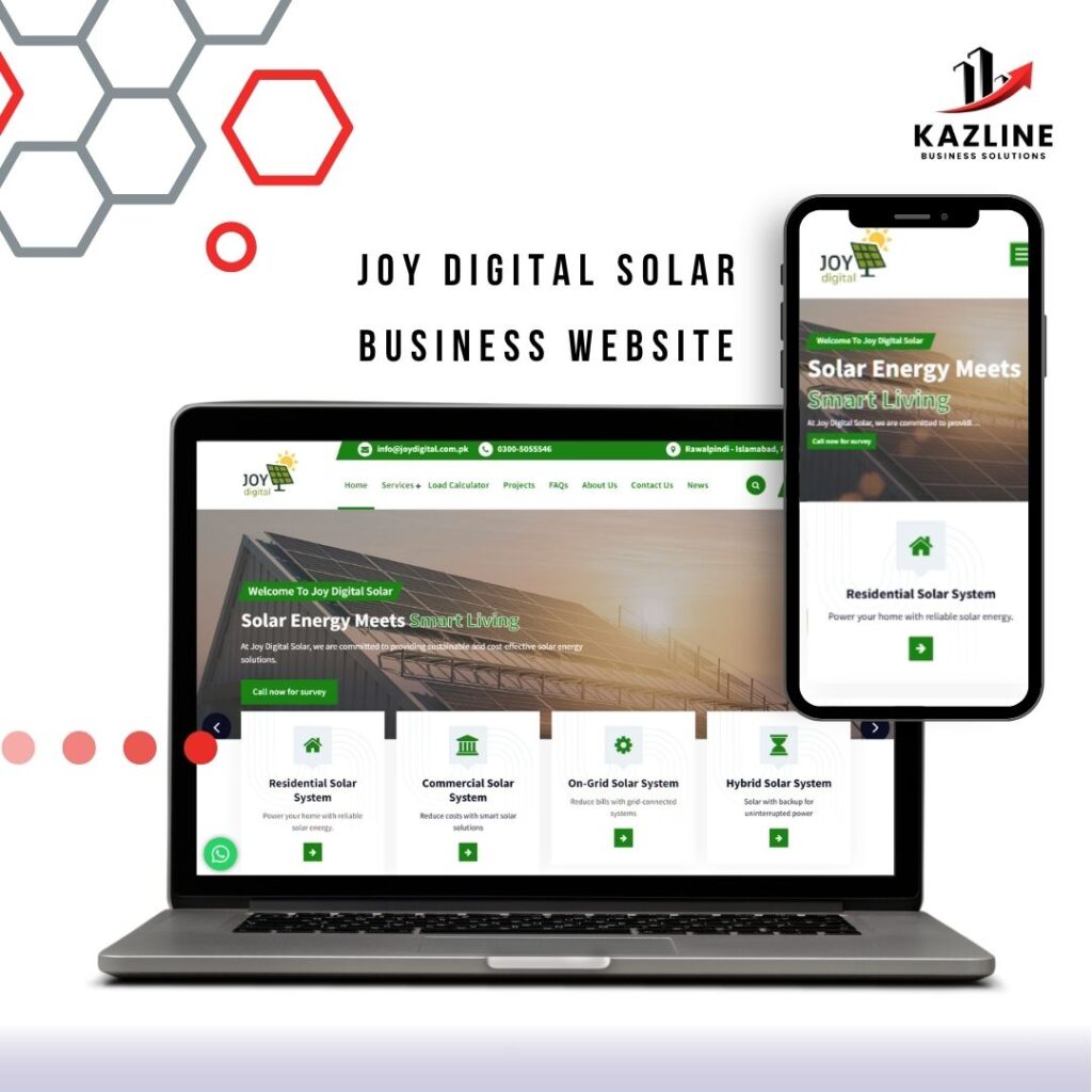 Joy Digital Solar Website
